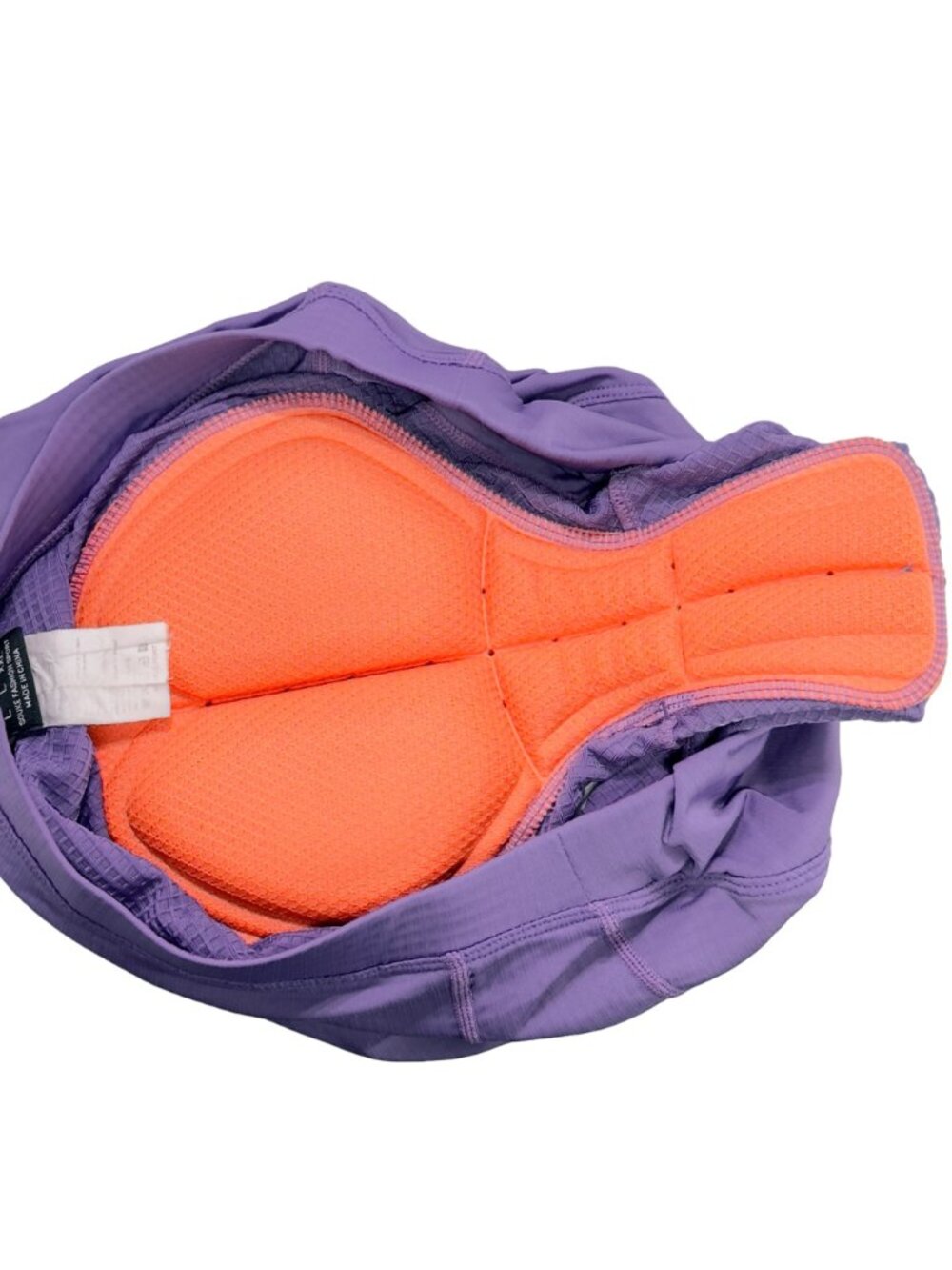 SOUKE Women’s Cycling Shorts Lavender Spandex 4D Gel Cushion Seat Pads Size L - Picture 4 of 7